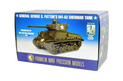 Lot 85 - FRANKLIN MINT - 1/24 SCALE GENERAL GEORGE S PATTON'S M4-A3 SHERMAN TANK