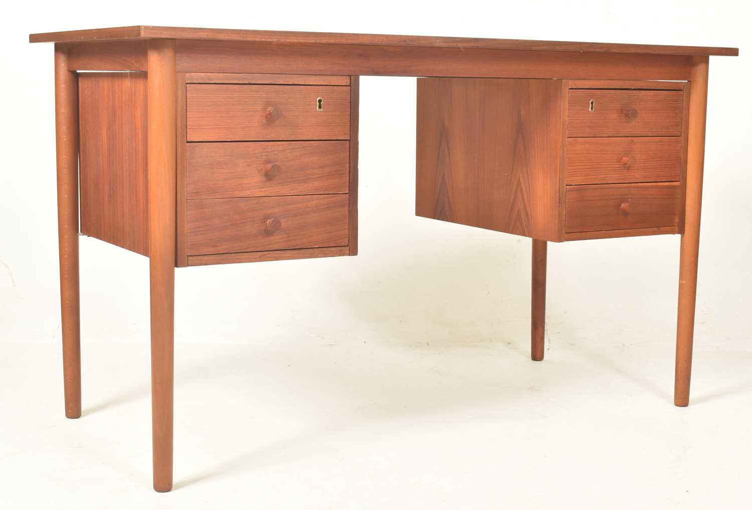 Lot 172 - DOMINO MOBLER, DENMARK - MID CENTURY 1960S TEAK WRITING DESK