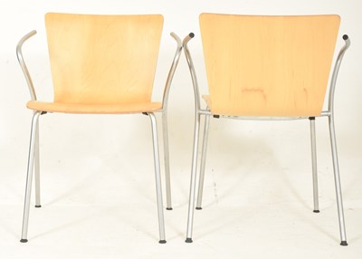 Lot 466 - VICO MAGISTRETTI FOR FRITZ HANSEN - VICO DUO - EIGHT DINING CHAIRS