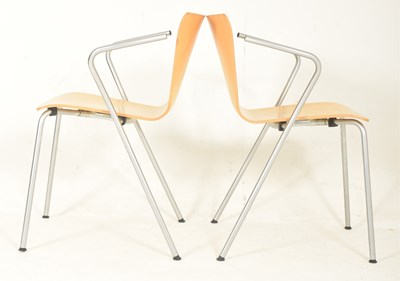 Lot 466 - VICO MAGISTRETTI FOR FRITZ HANSEN - VICO DUO - EIGHT DINING CHAIRS