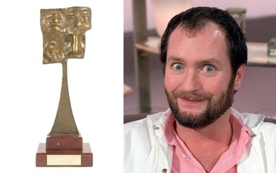 Lot 15 - KENNY EVERETT - TV PERSONALITY OF THE YEAR - ORIGINAL TROPHY