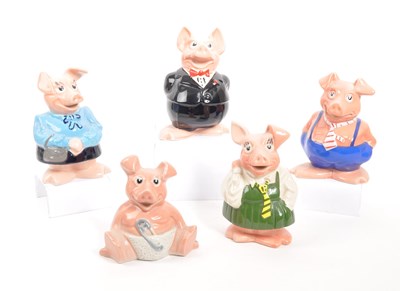 Lot 21 - WADE - NATWEST - FULL SET OF CERAMIC PIGS