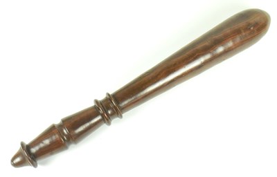 Lot 271 - 20TH CENTURY WOODEN TRUNCHEON