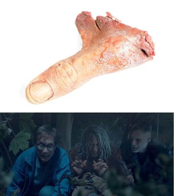 Lot 167 - THE OUTLAWS (2021-2024 TV SERIES) - SCREEN USED PROP SEVERED THUMB