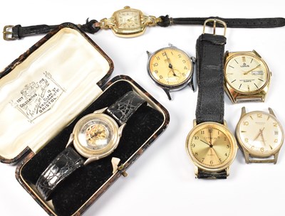 Lot 298 - ASSORTED GENTLEMANS' WRISTWATCHES & FRAGMENTS AF