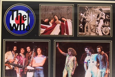 Lot 8 - THE WHO - PETE TOWNSHEND - AUTOGRAPH PRESENTATION DISPLAY