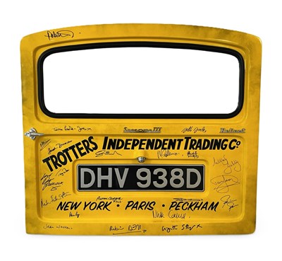 Lot 30 - ONLY FOOLS & HORSES - DAVID JASON + CAST SIGNED VAN DOOR