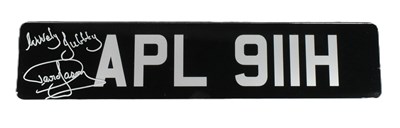 Lot 71 - ONLY FOOLS & HORSES - APL 911H - DAVID JASON SIGNED NUMBER PLATE