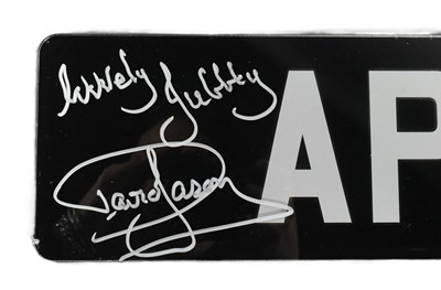 Lot 71 - ONLY FOOLS & HORSES - APL 911H - DAVID JASON SIGNED NUMBER PLATE