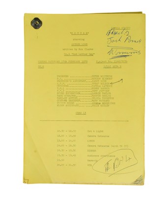 Lot 115 - POTTER (BBC SITCOM 1979-1983) - ORIGINAL CAMERA SCRIPT