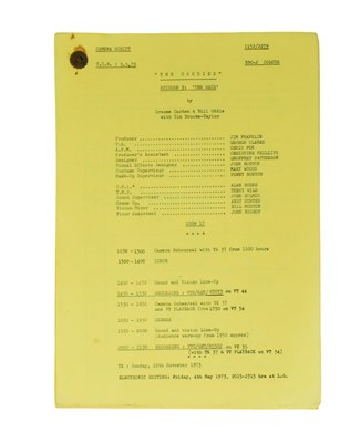 Lot 202 - THE GOODIES (BBC 1970-1982) – ORIGINAL CAMERA SCRIPT