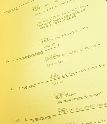 Lot 134 - THE GOODIES (BBC 1970-1982) – ORIGINAL CAMERA SCRIPT