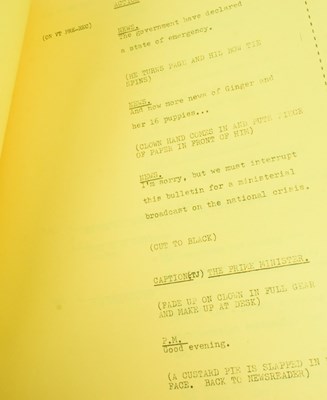 Lot 99 - THE GOODIES (BBC 1970-1982) – ORIGINAL CAMERA SCRIPT