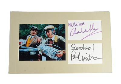 Lot 217 - THE FAST SHOW (BBC SKETCH SHOW) - AUTOGRAPHED DISPLAY 'TED & RALPH'