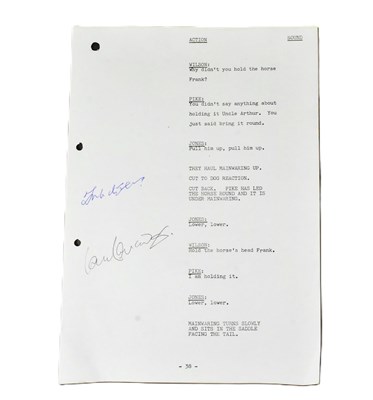 Lot 106 - DAD'S ARMY (BBC SITCOM) - ORIGINAL SIGNED PRODUCTION SCRIPT PAGE