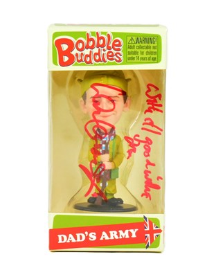 Lot 144 - DAD'S ARMY - BOBBLE BUDDIES - IAN LAVENDER SIGNED FIGURE