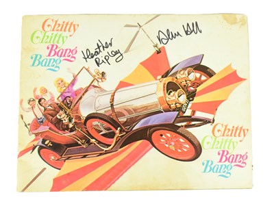 Lot 11 - CHITTY CHITTY BANG BANG - AUTOGRAPHED VINTAGE PRESS BROCHURE