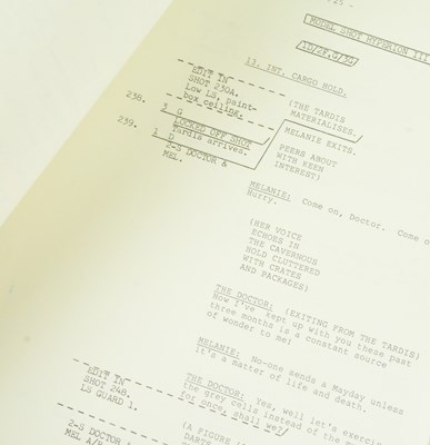 Lot 158 - DOCTOR WHO - TRIAL OF A TIMELORD - ORIGINAL CAMERA SCRIPT