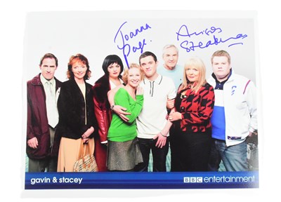 Lot 236 - GAVIN & STACEY (BBC SITCOM) - DUAL SIGNED 8X10" PHOTOGRAPH