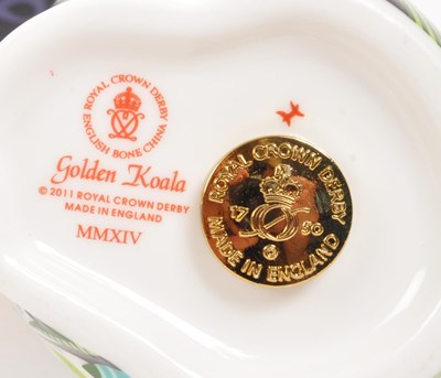 Lot 6 - ROYAL CROWN DERBY - THREE PAPERWEIGHTS INCL. TASMANIAN DEVIL