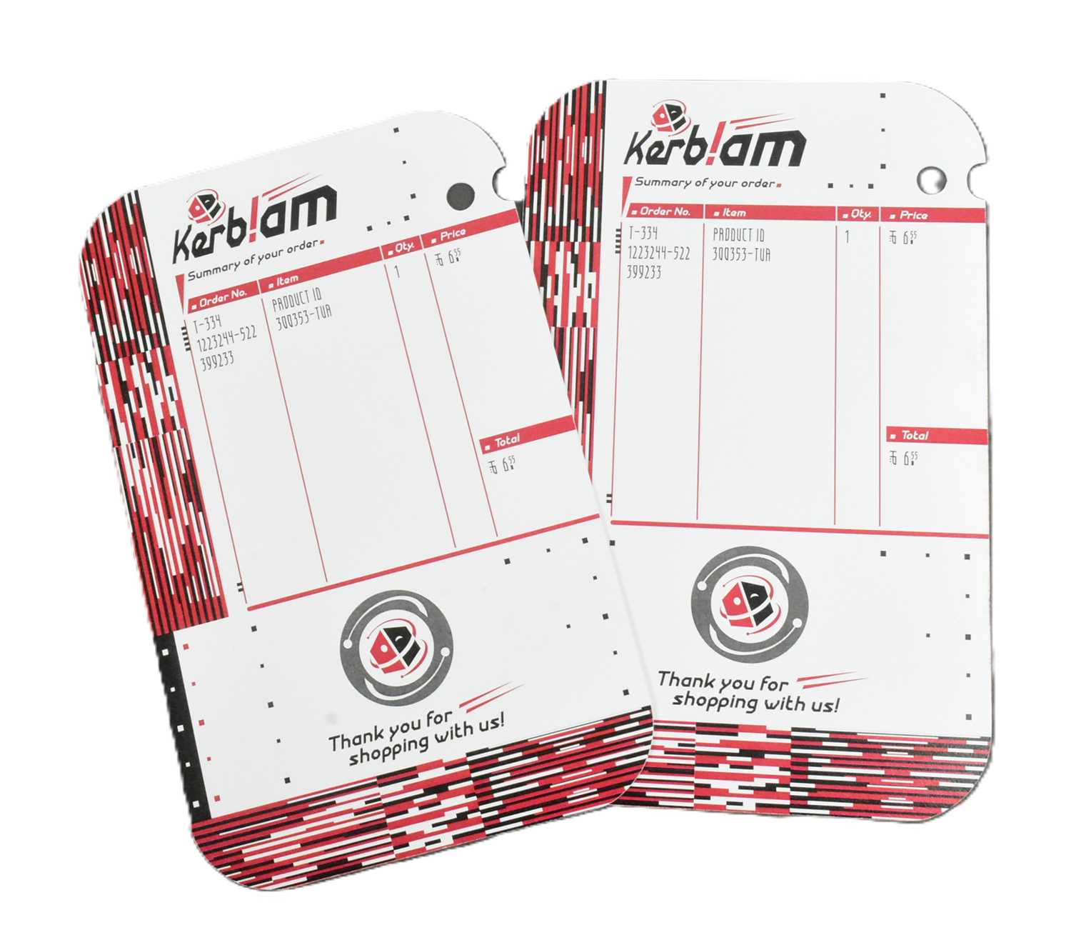 Lot 253 - DOCTOR WHO - KERBLAM! - PRODUCTION USED PROP PACKING SLIPS