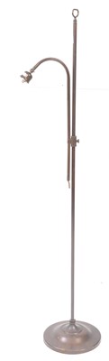 Lot 1009 - EARLY 20TH CENTURY BRASS FLOOR STANDING LAMP