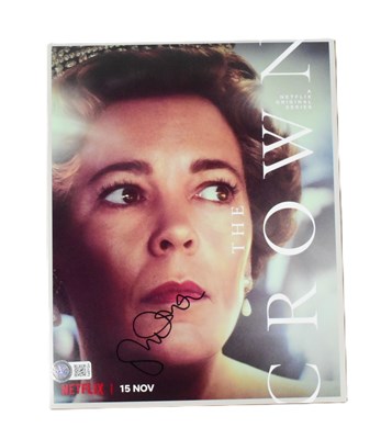 Lot 46 - THE CROWN - OLIVIA COLEMAN - SIGNED 8X10" PHOTO - AFTAL