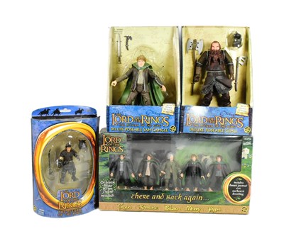 Lot 646 - LORD OF THE RINGS - COLLECTION OF X4 ACTION FIGURES