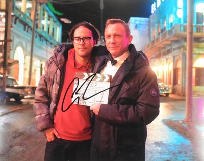 Lot 208 - JAMES BOND - NO TIME TO DIE - DIRECTOR CARY FUKUNAGA SIGNED 8X10" - AFTAL