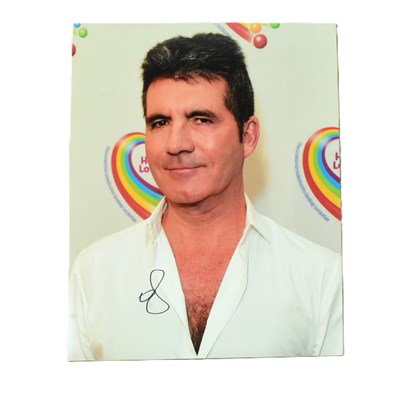 Lot 213 - SIMON COWELL - X FACTOR - AUTOGRAPHED 8X10" PHOTO - AFTAL