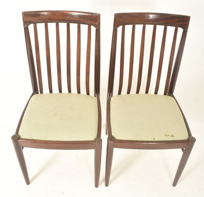 Lot 282 - BRAMIN - MID CENTURY DANISH DESIGN MAHOGANY DINING TABLE & CHAIRS