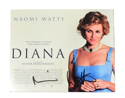 Lot 88 - DIANA (2013) - NAOMI WATTS - SIGNED 8X10" PHOTOGRAPH - AFTAL