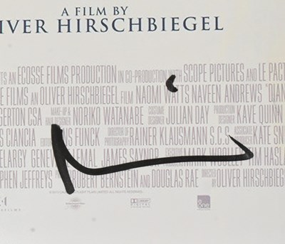 Lot 88 - DIANA (2013) - NAOMI WATTS - SIGNED 8X10" PHOTOGRAPH - AFTAL