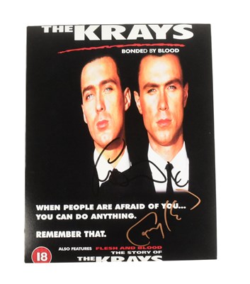 Lot 132 - THE KRAYS (1990) GARY & MARTIN KEMP SIGNED PHOTOGRAPH - AFTAL