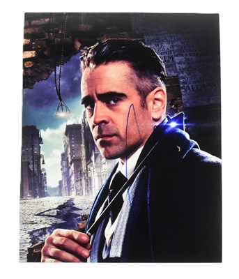 Lot 123 - FANTASTIC BEASTS - COLIN FARRELL - SIGNED 8X10" PHOTO - AFTAL