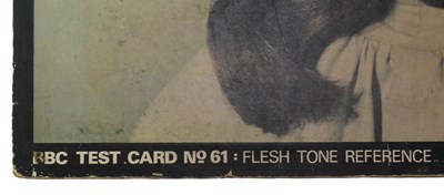Lot 203 - BBC TEST CARD - ORIGINAL BBC PRODUCTION USED TEST CARD