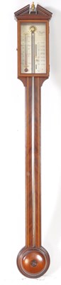 Lot 1016 - 20TH CENTURY COMITTI OF LONDOND MAHOGANY STICK BAROMETER