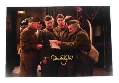 Lot 118 - DAD'S ARMY THE LOST EPISODES - TIMOTHY WEST - SIGNED 8X12" PHOTO