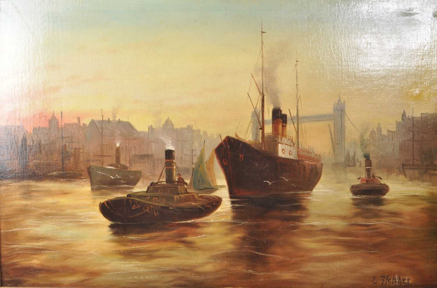 Lot 270 - EDWARD HENRY EUGENE FLETCHER (1857-1945) - OIL ON CANVAS PAINTING