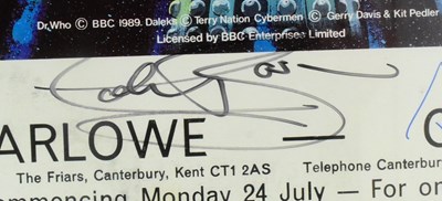 Lot 47 - DOCTOR WHO - THE ULTIMATE ADVENTURE - SIGNED THEATRE POSTER
