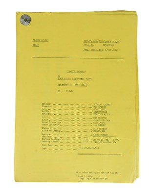 Lot 215 - FAWLTY TOWERS (BBC SITCOM) - ORIGINAL PRODUCTION SCRIPT