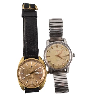 Lot 379 - LONGINES CONQUEST & TISSOT WRISTWATCHES