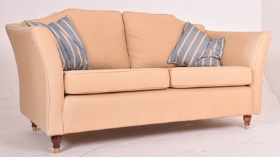 Lot 563 - CONTEMPORARY HOWARD & SON MANNER TWO SEATER SOFA