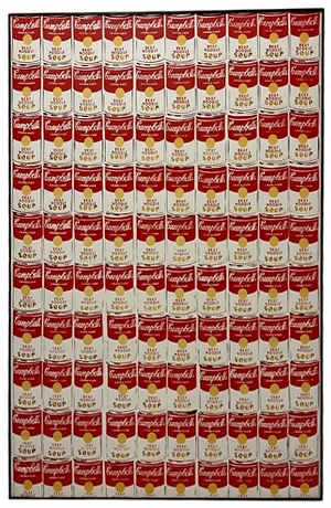 Lot 62 - JOHN LEWIS - CONTEMPORARY POP ART STYLE ANDY WARHOL'S CAMPBELL'S SOUP POSTER