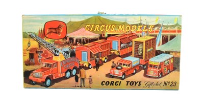 Lot 159 - DIECAST - VINTAGE CORGI TOYS DIECAST GIFT SET NO 23 - CHIPPERFIELDS CIRCUS