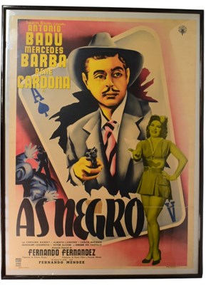 Lot 87 - BLACK ACE (AS NEGRO) VINTAGE FILM POSTER