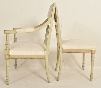 Lot 576 - SET OF FRENCH LOUIS XVI STYLE CHAIRS