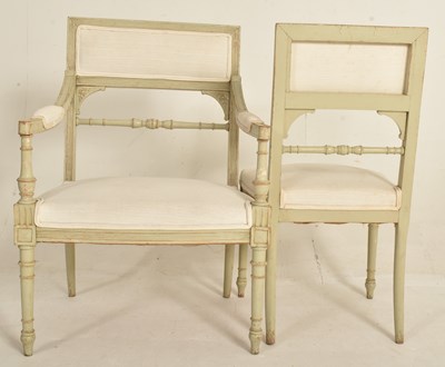 Lot 576 - SET OF FRENCH LOUIS XVI STYLE CHAIRS