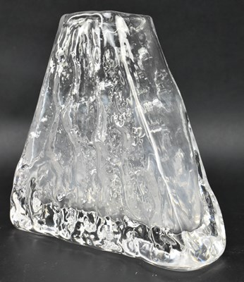 Lot 1 - GEOFFREY BAXTER FOR WHITEFRIARS - 9674 PYRAMID GLASS VASE IN FLINT