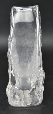 Lot 1 - GEOFFREY BAXTER FOR WHITEFRIARS - 9674 PYRAMID GLASS VASE IN FLINT